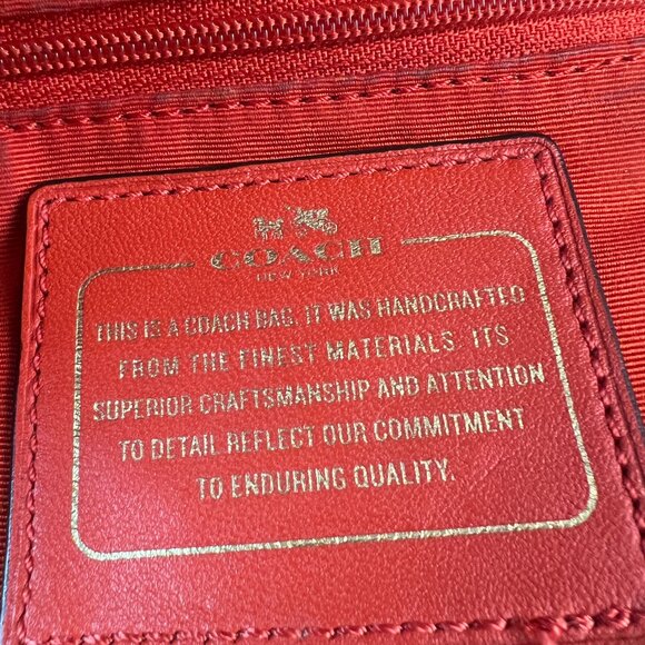 COACH F37632 Pink Floral Studded Leather 2Way Handbag Shoulder Bag - Picture 7 of 8